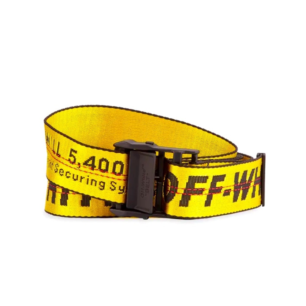 Classic Industrial Yellow belt with tone on tone black buckle- UNISEX